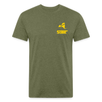 845 Subie CC Gold Font T-Shirt - heather military green