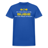 All I Care About Is My Subie & 5 People - royal blue