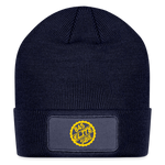 Navy and Gold 845 Subie Elite Patch Beanie (option 2) - navy