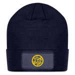 Navy and Gold 845 Subie Elite Patch Beanie (option 1) - navy