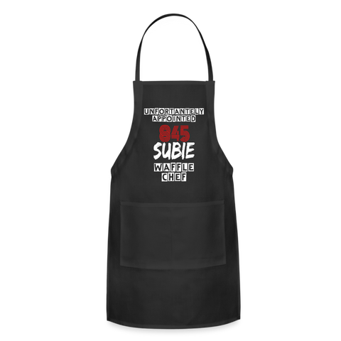 Unfortunately Appointed 845Subie Waffle Chef Apron - black