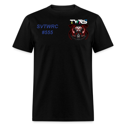 SVTWRC Saints N Sinners Racing Team w/ Sponsors T Shirt - black