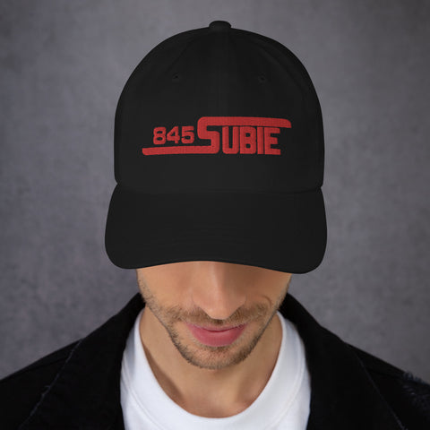 845 Subie Red Font Baseball Cap