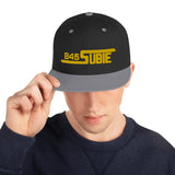 845 Subie Gold Embroidered Snapback Hat