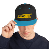 845 Subie Gold Embroidered Snapback Hat