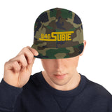 845 Subie Gold Embroidered Snapback Hat