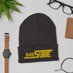 845 Subie Gold Embroidered Beanie