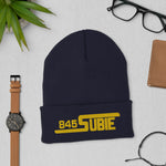 845 Subie Gold Embroidered Beanie