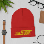 845 Subie Gold Embroidered Beanie