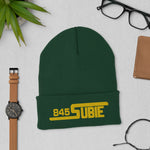 845 Subie Gold Embroidered Beanie
