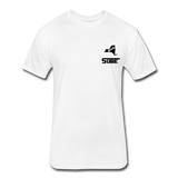 845 Subie Black Font Fitted Cotton/Poly T-Shirt by Next Level - white