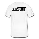 845 Subie Black Font Fitted Cotton/Poly T-Shirt by Next Level - white