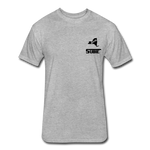 845 Subie Black Font Fitted Cotton/Poly T-Shirt by Next Level - heather gray