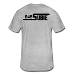 845 Subie Black Font Fitted Cotton/Poly T-Shirt by Next Level - heather gray