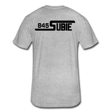 845 Subie Black Font Fitted Cotton/Poly T-Shirt by Next Level - heather gray