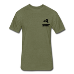 845 Subie Black Font Fitted Cotton/Poly T-Shirt by Next Level - heather military green