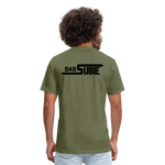845 Subie Black Font Fitted Cotton/Poly T-Shirt by Next Level - heather military green