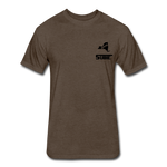 845 Subie Black Font Fitted Cotton/Poly T-Shirt by Next Level - heather espresso