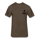 845 Subie Black Font Fitted Cotton/Poly T-Shirt by Next Level - heather espresso