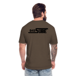 845 Subie Black Font Fitted Cotton/Poly T-Shirt by Next Level - heather espresso