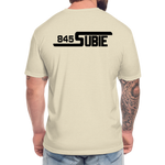845 Subie Black Font Fitted Cotton/Poly T-Shirt by Next Level - heather cream
