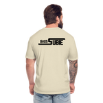 845 Subie Black Font Fitted Cotton/Poly T-Shirt by Next Level - heather cream