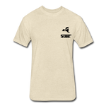 845 Subie Black Font Fitted Cotton/Poly T-Shirt by Next Level - heather cream
