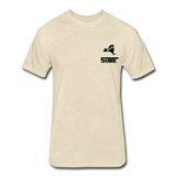 845 Subie Black Font Fitted Cotton/Poly T-Shirt by Next Level - heather cream