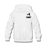 845 Subie Black Font Kids' Hoodie - white