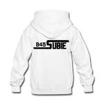 845 Subie Black Font Kids' Hoodie - white
