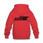 845 Subie Black Font Kids' Hoodie - red