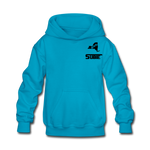 845 Subie Black Font Kids' Hoodie - turquoise