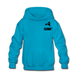 845 Subie Black Font Kids' Hoodie - turquoise