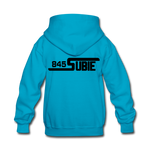 845 Subie Black Font Kids' Hoodie - turquoise