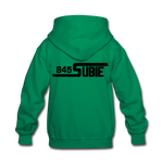 845 Subie Black Font Kids' Hoodie - kelly green