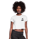 845 Subie Black Font Women's Cropped T-Shirt - white