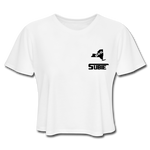 845 Subie Black Font Women's Cropped T-Shirt - white
