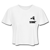 845 Subie Black Font Women's Cropped T-Shirt - white