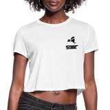 845 Subie Black Font Women's Cropped T-Shirt - white