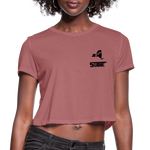 845 Subie Black Font Women's Cropped T-Shirt - mauve