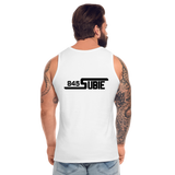 845 Subie Black Font Men’s Premium Tank - white