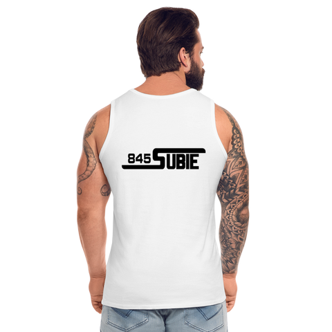 845 Subie Black Font Men’s Premium Tank - white