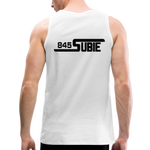 845 Subie Black Font Men’s Premium Tank - white