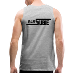 845 Subie Black Font Men’s Premium Tank - heather gray