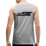 845 Subie Black Font Men’s Premium Tank - heather gray
