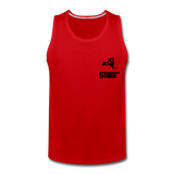 845 Subie Black Font Men’s Premium Tank - red