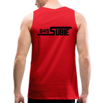 845 Subie Black Font Men’s Premium Tank - red