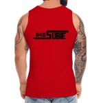 845 Subie Black Font Men’s Premium Tank - red