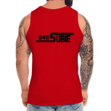 845 Subie Black Font Men’s Premium Tank - red