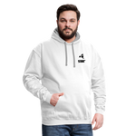 845 Subie Black Font Hoodie - white/gray
